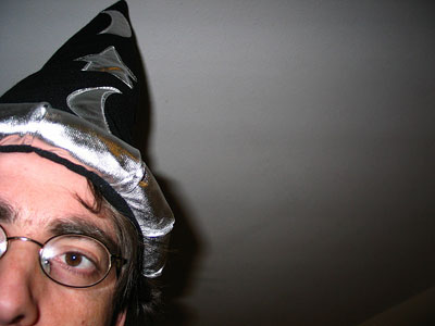 me in a wizard hat